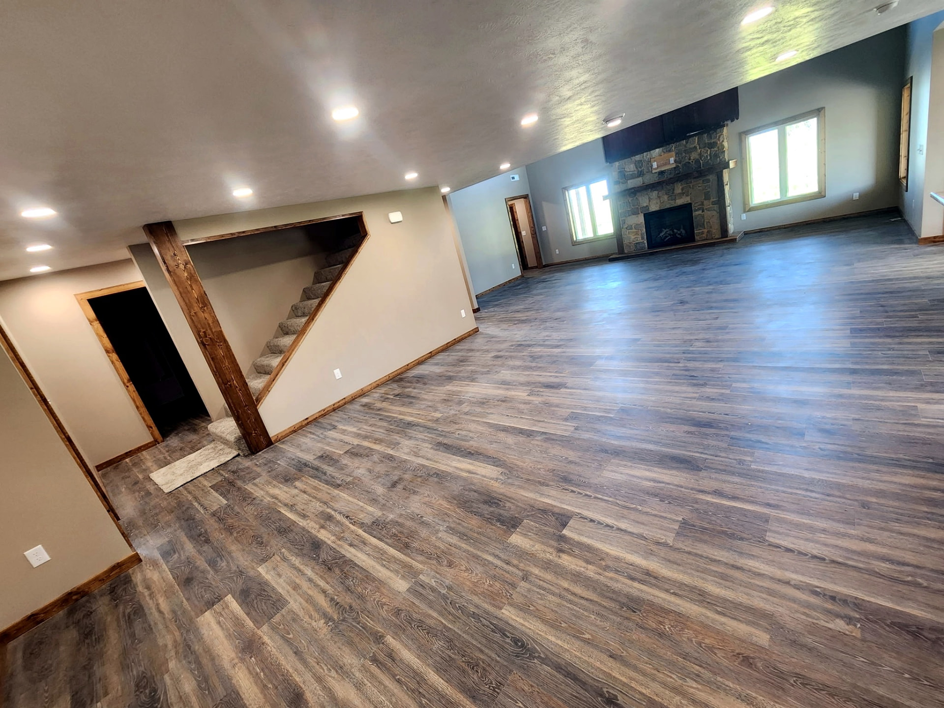 Full Basement Finish completed by Granum Construction in East River, SD